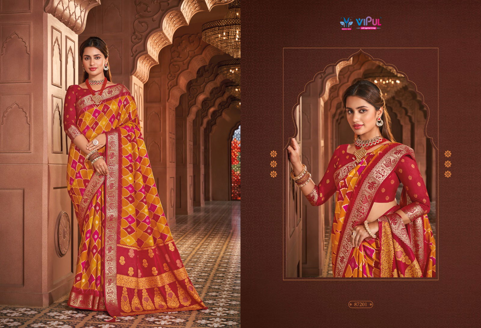 Angora By Vipul Silk Daily Wear Saree Suppliers In India